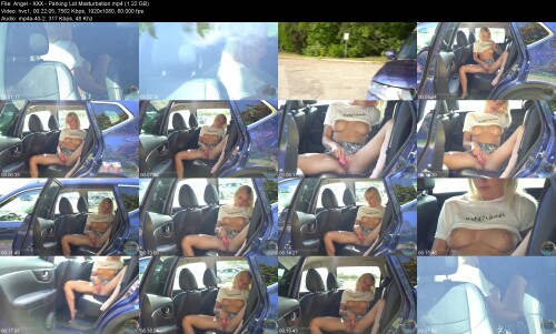 Angel XXX Parking Lot Masturbation