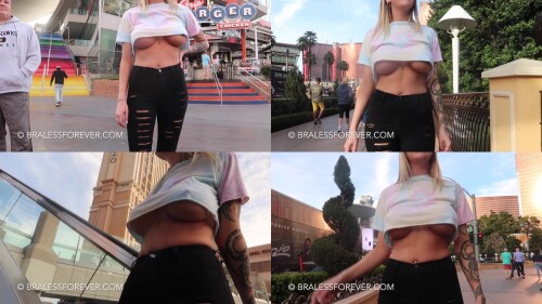 BFF Underboob in Public