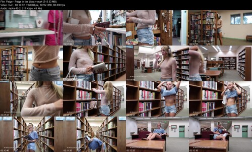 Paige Paige in the Library