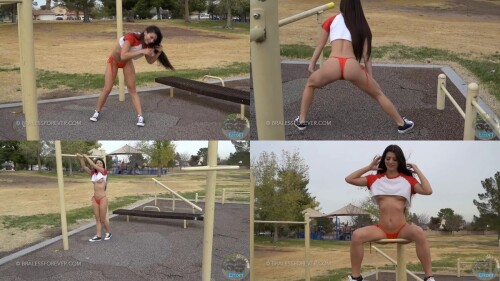 Rilee Rilee Stretching In The Park