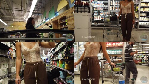 Rocky Rocky Sheer Lingerie in the Grocery Store