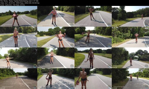 Rocky Rocky Topless Rollerblading